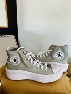 Sage Chuck Taylor All Star Move Platform (Also Posted in black)