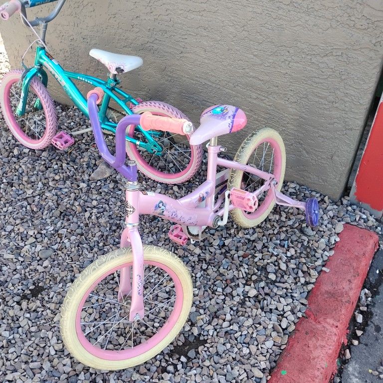 Huffy 16" Girls Bikes $10 For Both Bikes