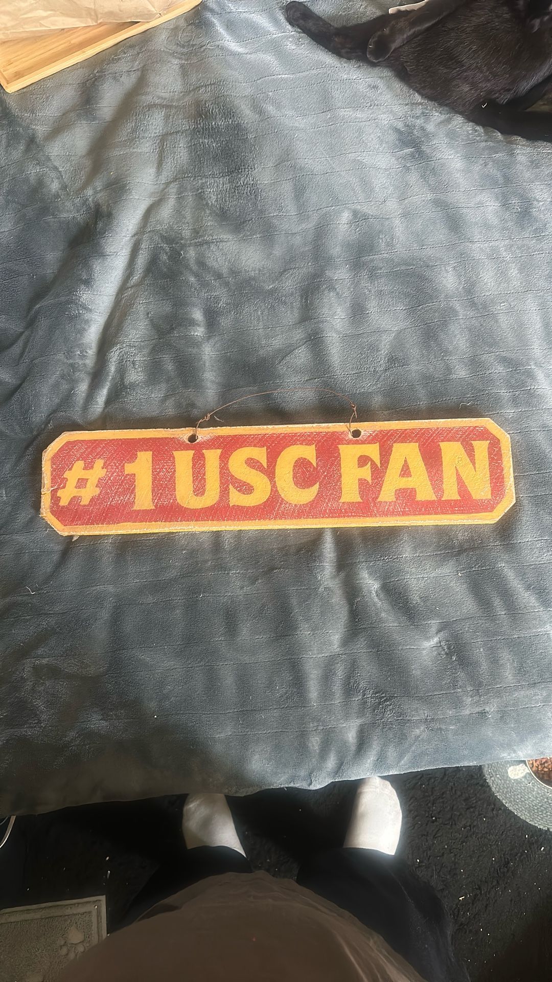 USC Wood #1 Fan Sign