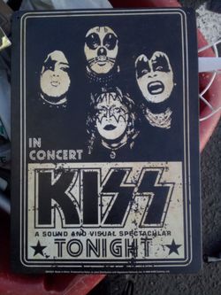 Vintage Kiss Sign
