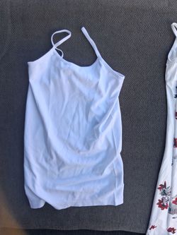 White Spaghetti Strap Cami Tank Top