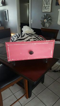 Pink drawer dog bed