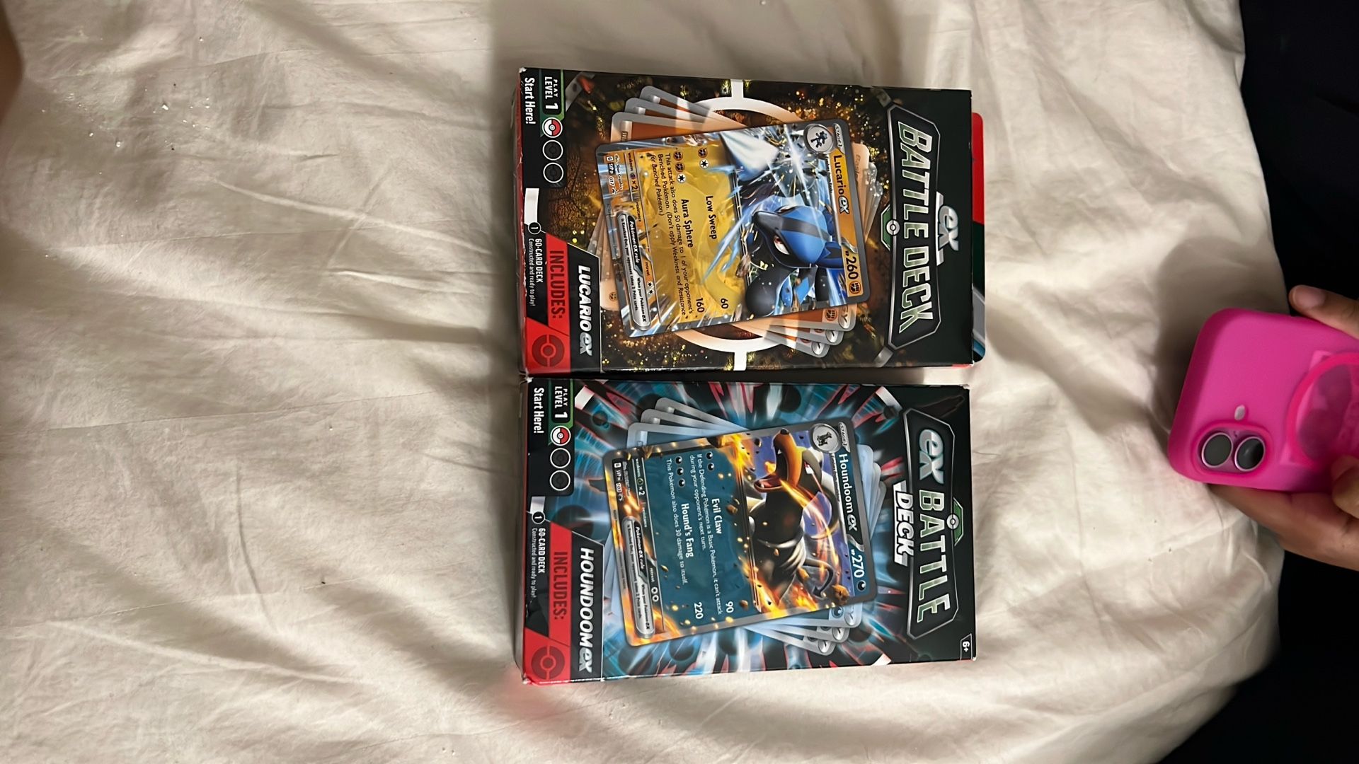 brand new lucario and houndoom ex battle deck boxes