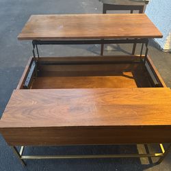 West Elm lift top table