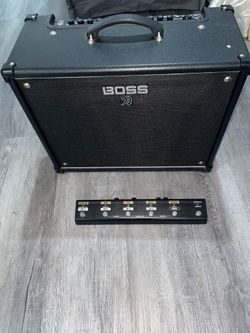 Boss Katana 100w guitar amplifier with footswitch included