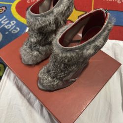 Charles Jourdan Fur Boots