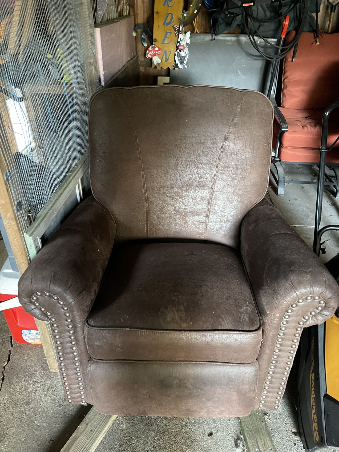 Brown Leather Lift Chair