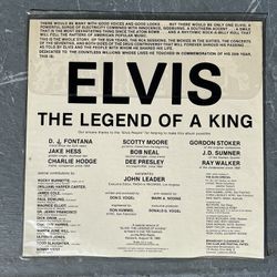 Collectors Elvis Record - The Legend Of A King