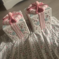 Pink Christmas Light Up Presents