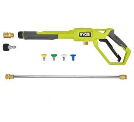 RYOBI Pressure Washer Trigger Kit w/Quick Connect Adaptors, Nozzles & Wand for Pressure Washers up to 3600 PSI