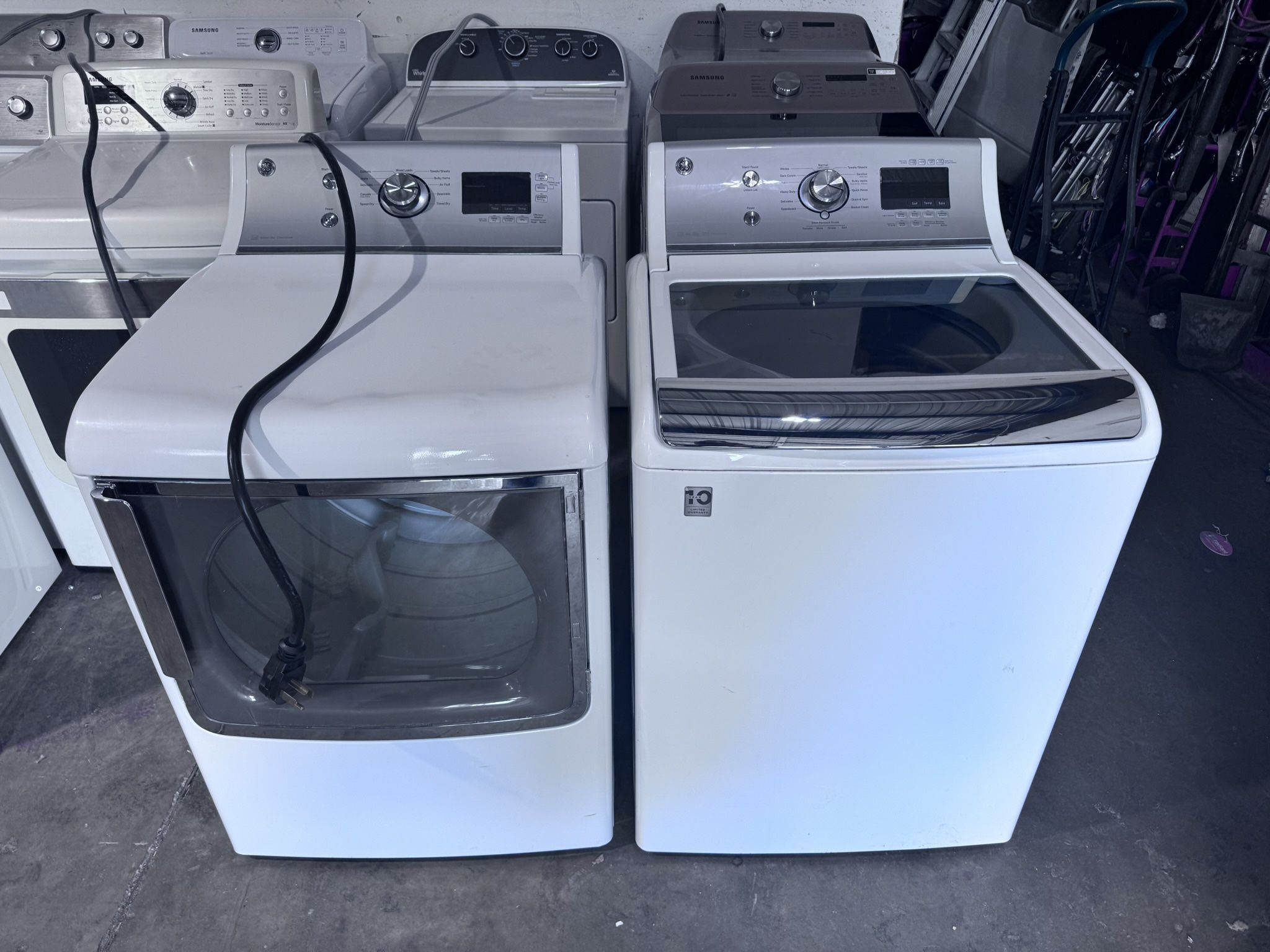 Ge Washer And dryer Set Super Capacity