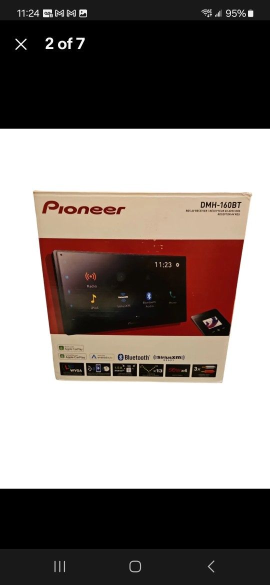 Pioneer DMH-160BT 6.8" Apple CarPlay® Android Auto™ Digital Multimedia Receiver 