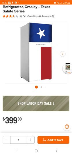 Crosley Texas Salute Series Mini Refrigerator
