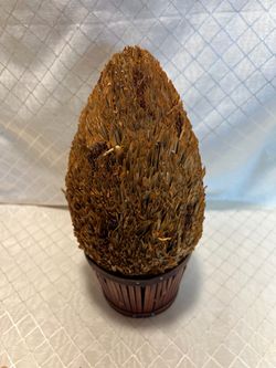 Decorative Wheat Topiary 10 1/2 Inch H Autumn Fall Natural