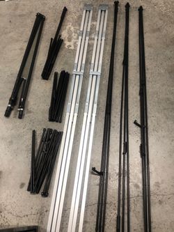 9 PC Easel Stands with 5 Cases
