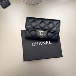 New Black/gold  Quilted Mini Wallet 