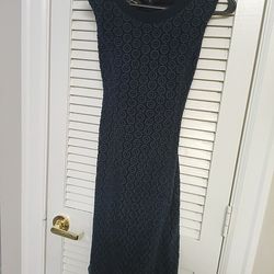 Beautiful eyelet patterned navy blue dress. Jones New York brand