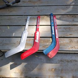 Knee Hockey Sticks. 