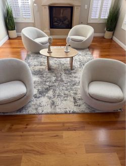 (4) lounge chair set