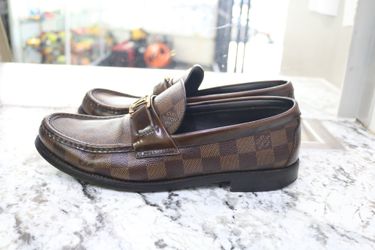 Louis Vuitton Men’s Damier Ebene Slip-On Loafers (Size 7)