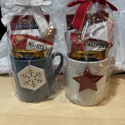 Ghirardelli Hot Cocoa and Chocolate Tree 2 Mug Holiday Gift Set