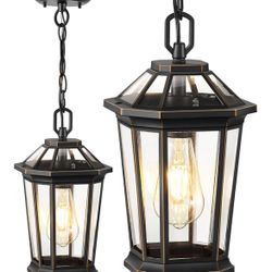 Pendant light Fixture / Black-gold. NEW
