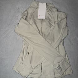 White Lululemon Define Jacket