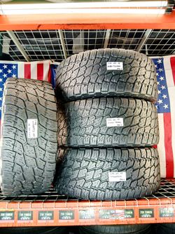 Set of 4 Used Tires LT325/60R18 NITTO TERRA GRAPPLER ALL TERRAIN G2 325/60R18 TRUCK 4X4 JEEPS TIRES 325 60 18