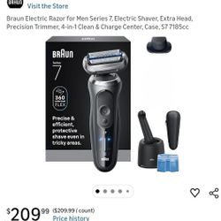 Electric Razor for men series 7 braun