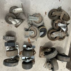 Heavy Duty Caster 🛞Wheels 🛞 (A Dozen Plus Wheels) - Misc Sizes