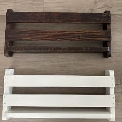 Antique Wooden Church Pew Hymnal / Bible Racks ($25 each) • book rack • magazine rack