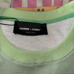 Homme + Femme Mint Green Sweatshirt