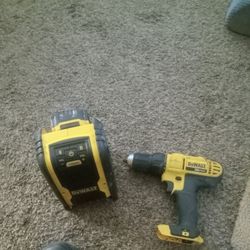 20 Volt Cordless drill And Bluetooth Radio