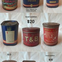 Tobacco tins 