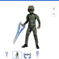 Halo Boys Halloween Costume Master Chief W/t Energy Sword