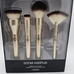 Sonia Kashuk Gold Makeup Brush 4pcs Set