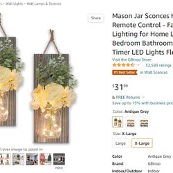 Mason Jar Sconces Home Wall Decor