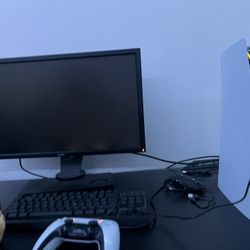 Selling My PS5 Slim Disc With Monitor And Controller.