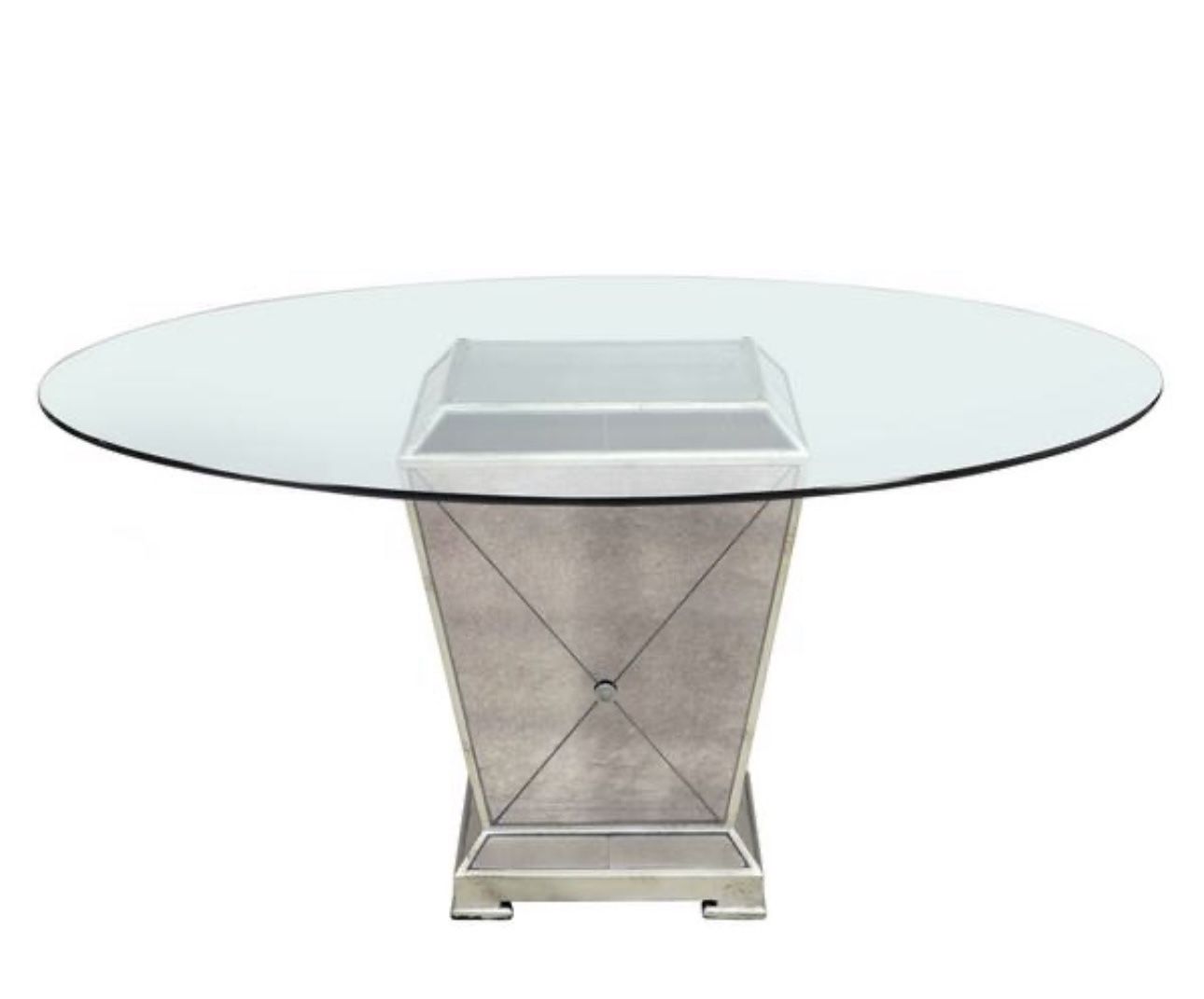 Zgallerie Dining Tables | Borghese Mirrored Glass Round Dining Table