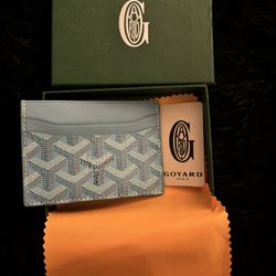 Goyard Saint Sulpice Card Holder Wallet - Sky Blue