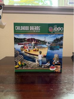 Master Pieces Childhood Dreams Lucky Day Boat 1000 Piece Puzzle - Complete