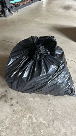 Garbage bag full of Duplo’s