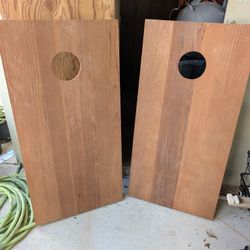 Wooden Cornhole Board With Bags