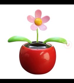 Solar Powered Dancing Flower Car Dash- board Ornaments Swinging Toy Car Accessorie Auto Interior Decoration Gifts For Friend