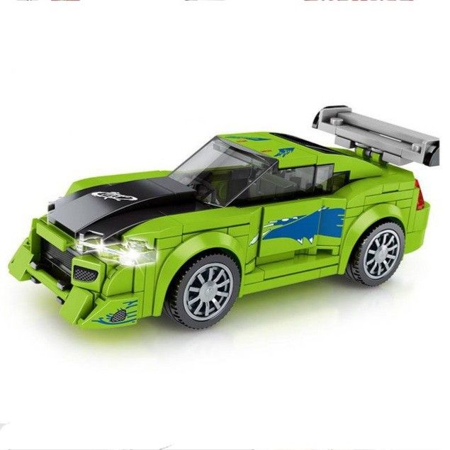 ☆Brand New In Box FastnFurious Paul Walker Brian O' Conner Green Mitsubishi Eclipse SEMBO BLOCKS Fast Furious (lego)