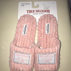 True Religion Slippers Size Large Brand New 