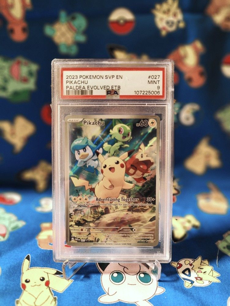 Pikachu Paldea Evolved Promo PSA 9