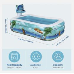 Unomor Large Inflatable Swimming Pool