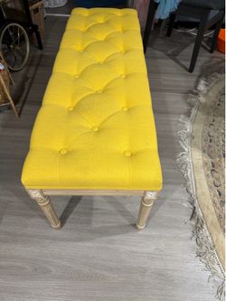 Yellow bench