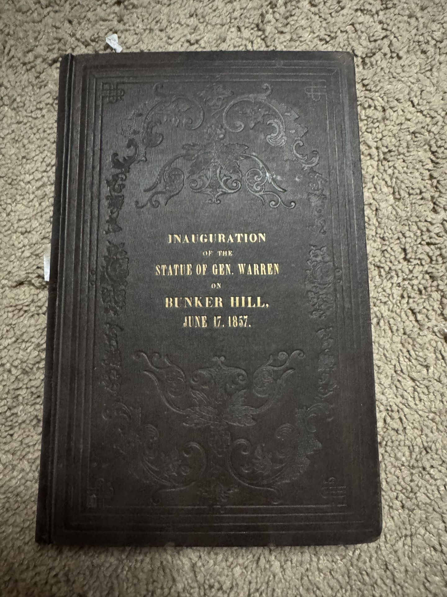 inaugration of the statue if gen warren on bunker hill june 17 1857